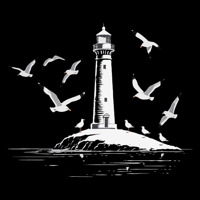 Leuchturm Möwe Hafen Moin Meer SeeLeuchturm Möwe H