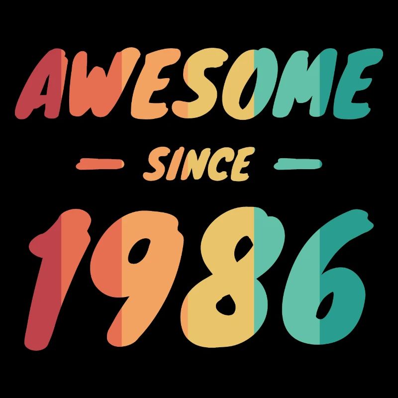 Awesome Since 1986 Geschenkidee Vintage