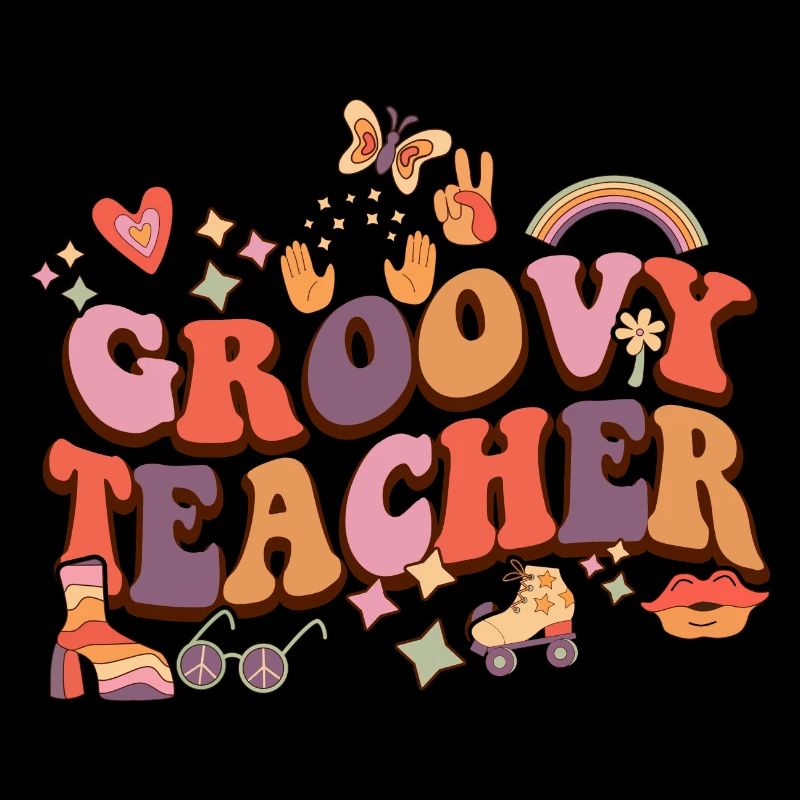Groovy Lehrer 60er Jahre