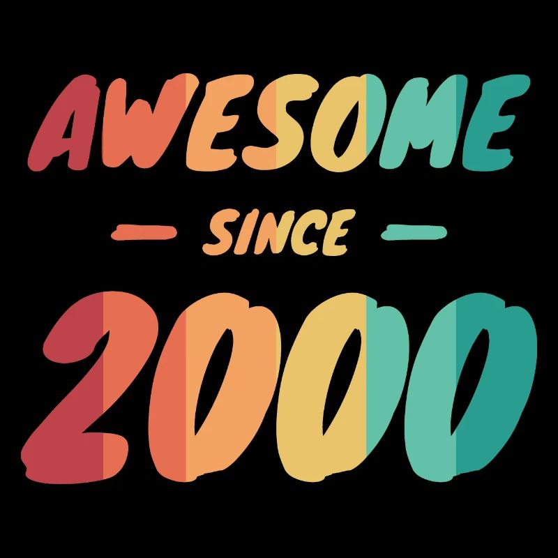Awesome Since 2000 Geschenkidee Vintage