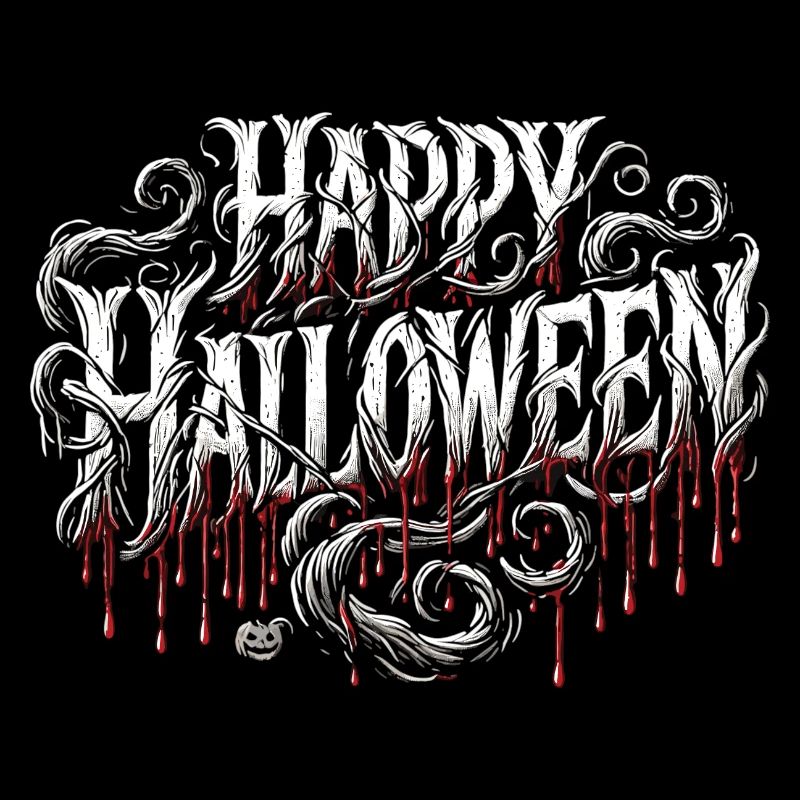 Unheimliches "Happy Halloween" Shirt