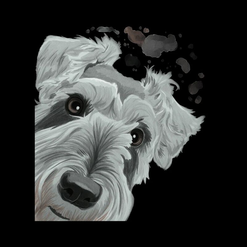 Curious Schnauzer Dog