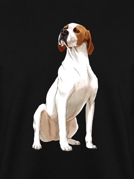 Sitzender English Pointer Hund