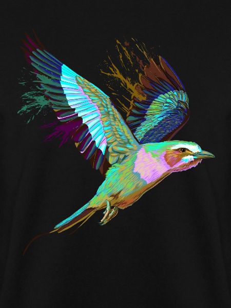 Fliegender Splash Gabelracke Vogel