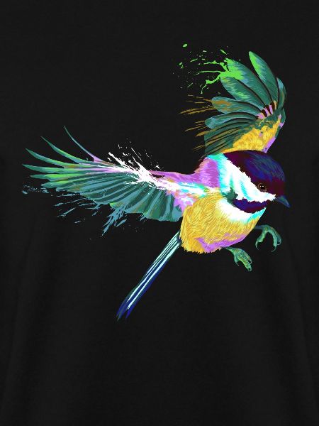 Bunter Splash Vogel Chickadee