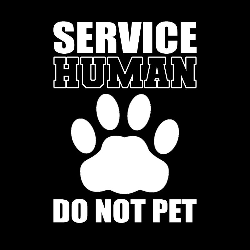 Service Human Do Not Pet Dog Owner
