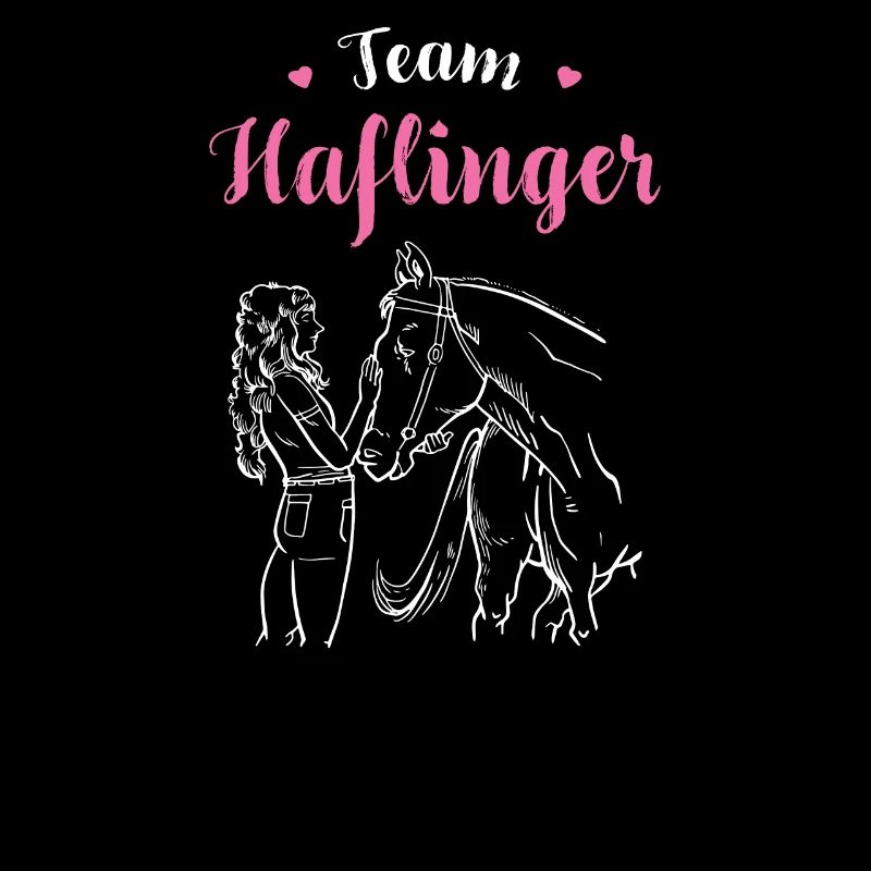 Haflinger I Pony Horse Slogan Motif pour cavalier