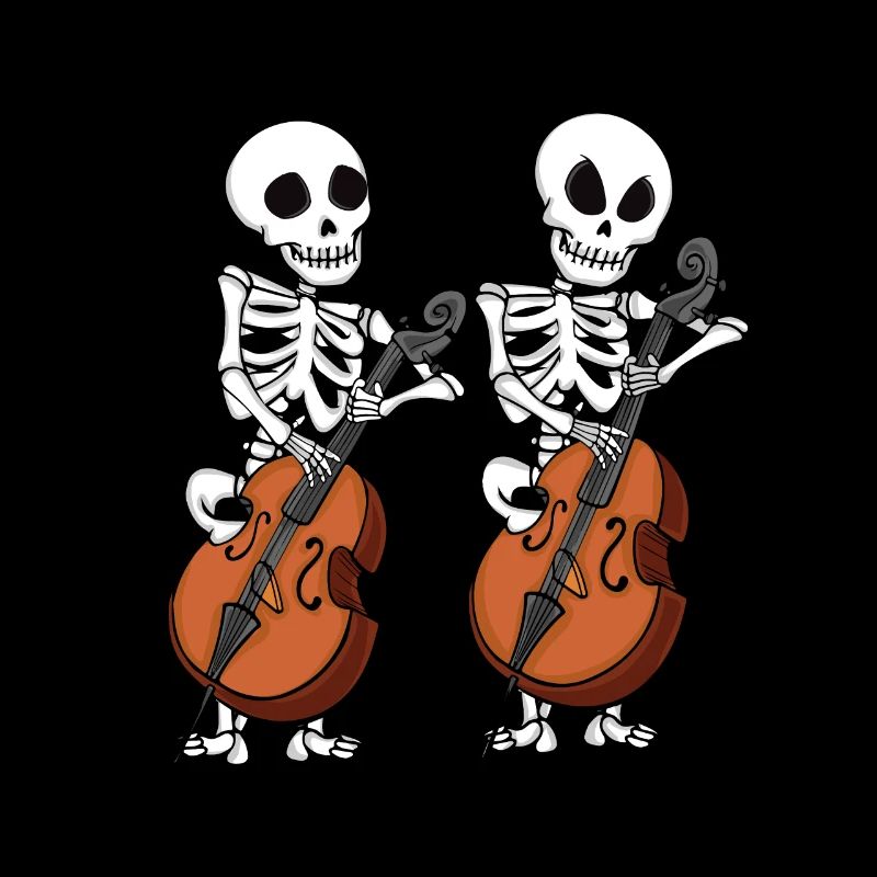 Contrebasse Skeletons Orchestra Big Band Contrebasse