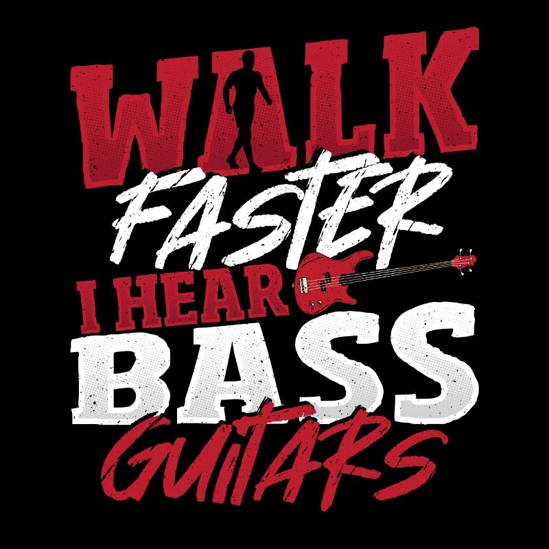 Marchez plus vite J’entends des guitares basses Joueur de basse Basse