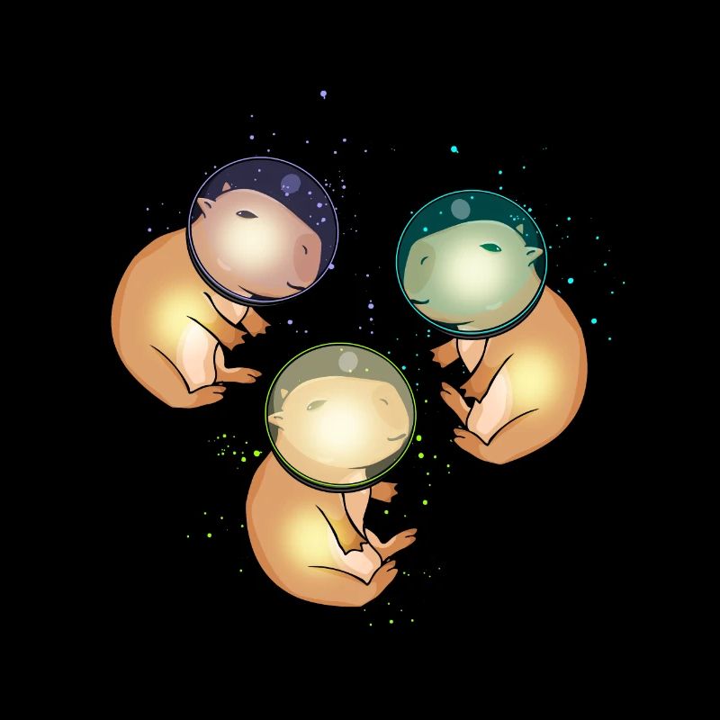 Capybara Gift Astronaut Space Capybara