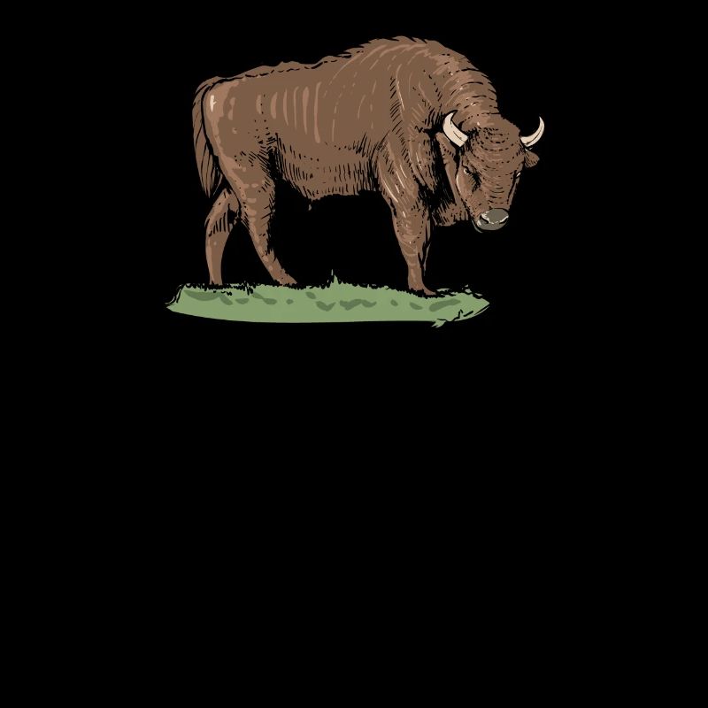 Bison I Bison Motif de bovins sauvages avec buffle et veau