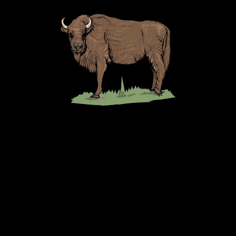 Bison I Bison Motif de bovins sauvages avec buffle et veau