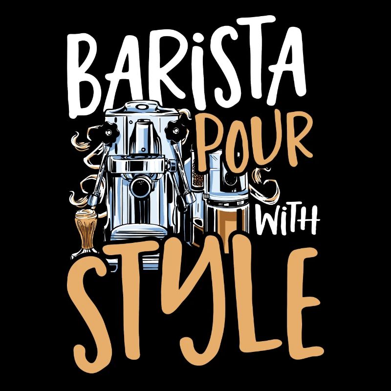 Barista schenkt mit Stil ein Barista