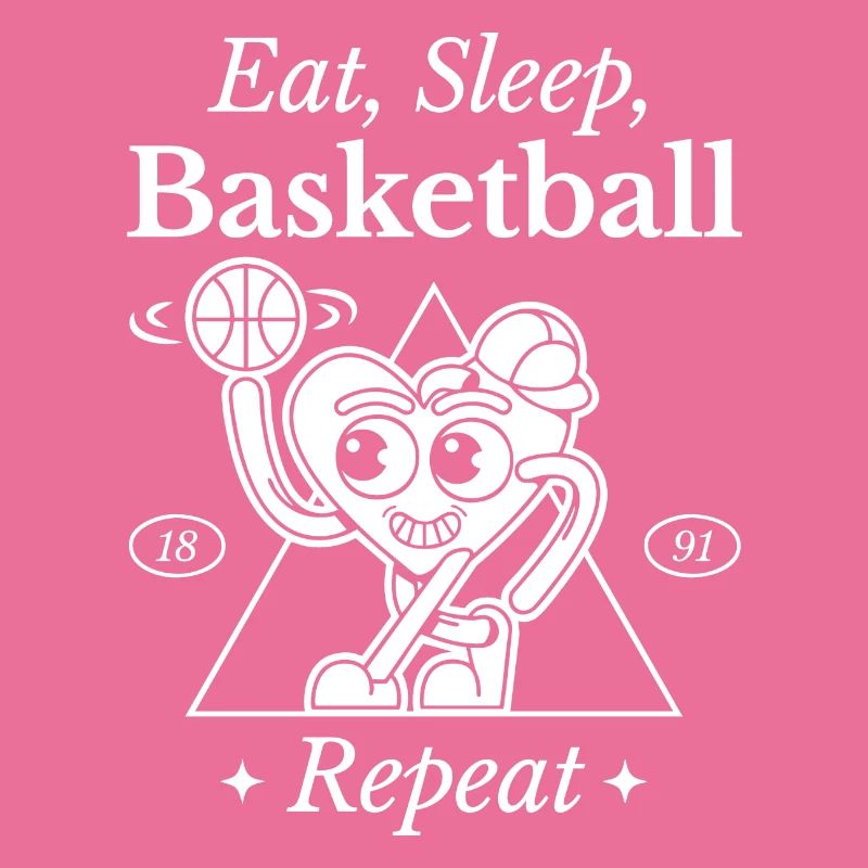 Basketball-Herz-Design