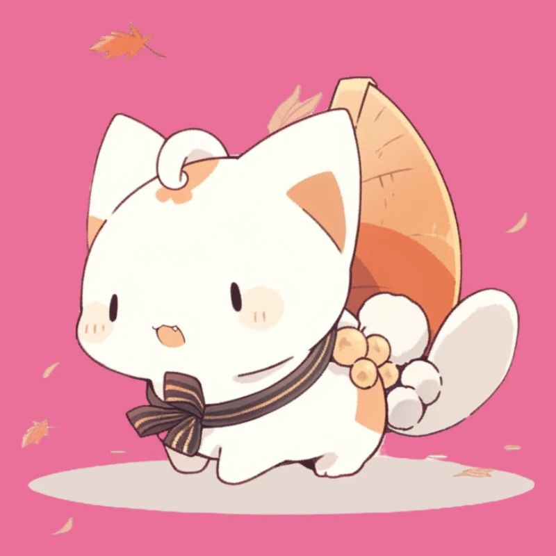 Chat d’anime mignon