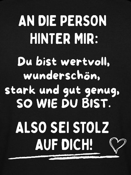 Du bist gut genug! 