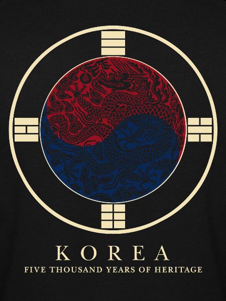 Korea Drachen-Taegeuk Emblem