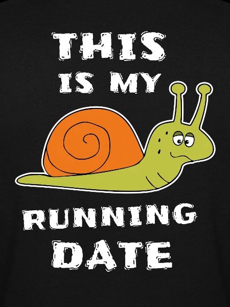 Langsame Schnecke Läufer Joggen