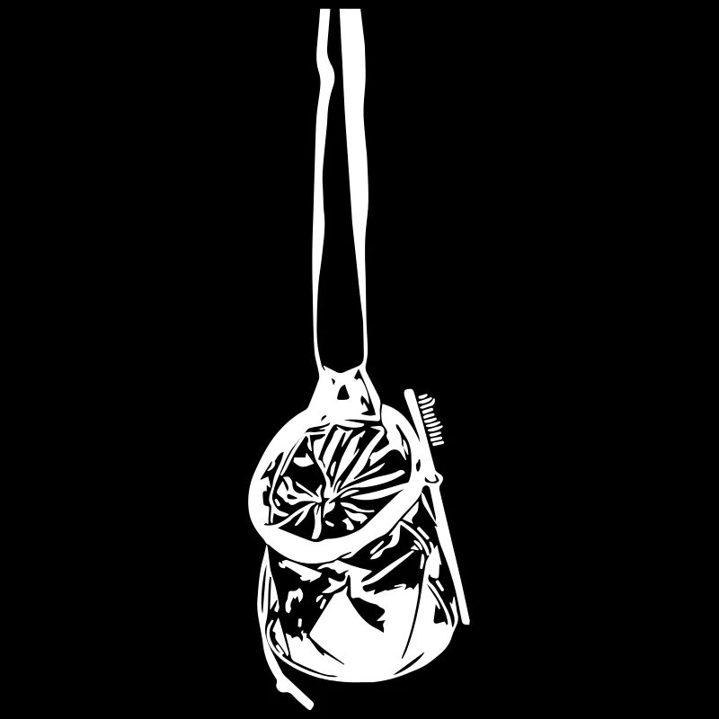 Chalk bag with brush
