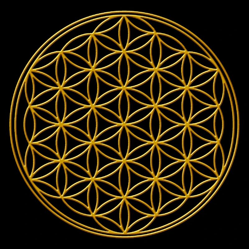 Lebensblume gold