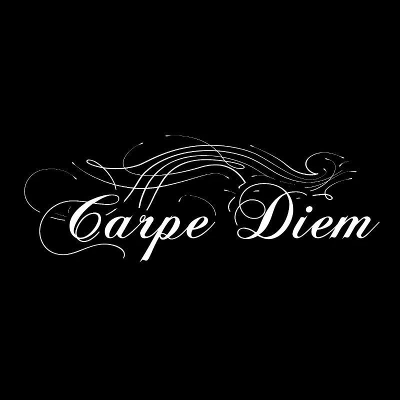 Carpe Diem embellished white