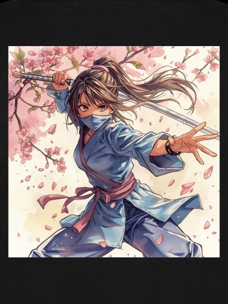 Blütenklinge Ninja im Kimono
