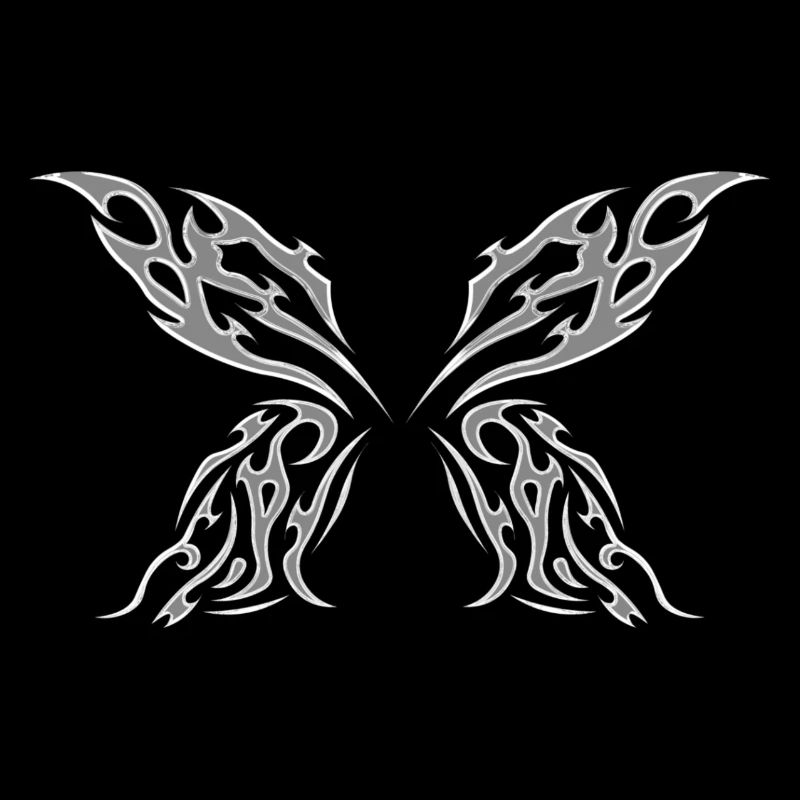 Chrome metal wings