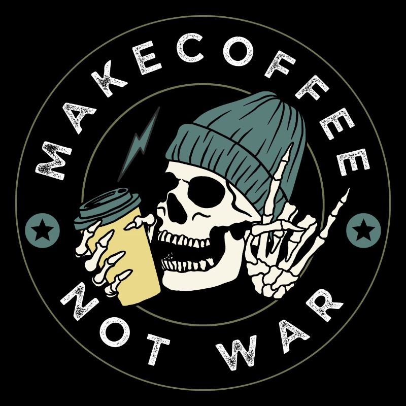 Kaffee Shirt - Skull Coffee