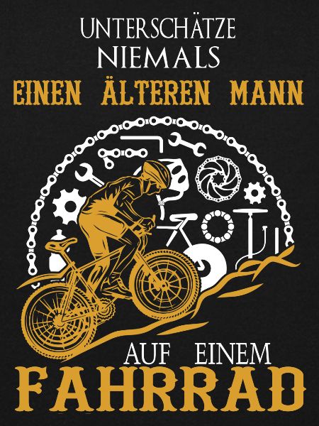 Alter Mann Fahrrad