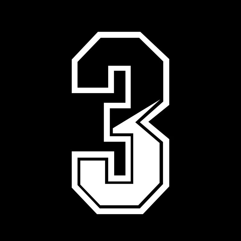 3 ans maillot numéro 3 T-shirt numéro 3