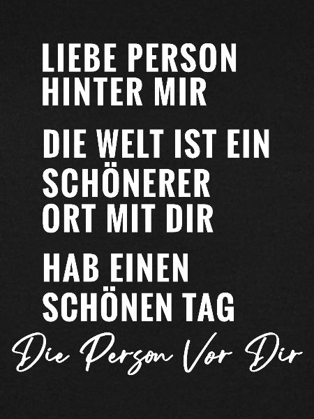 Person Hinter Mir