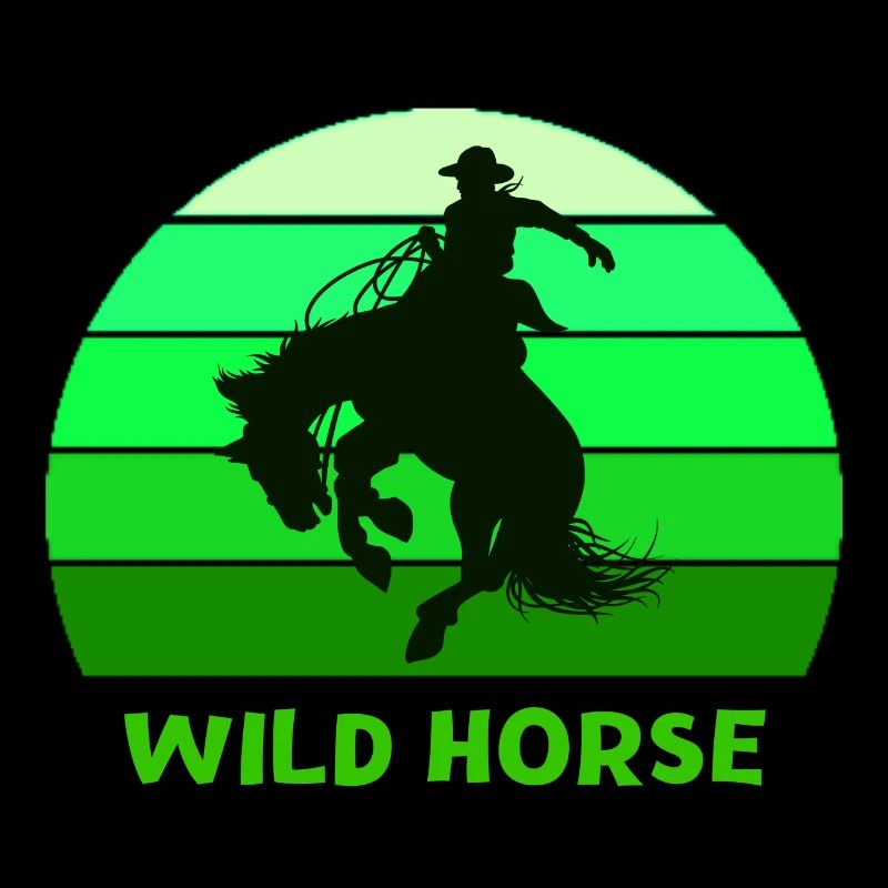 cheval sauvage, Far-West, contrée sauvage