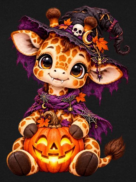 Gir'Halloween süße Giraffe