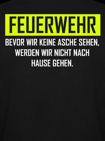 Freiwillige Feuerwehr Asche Geschenkidee
