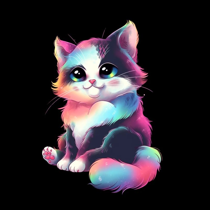 Verträumte kleine Katze