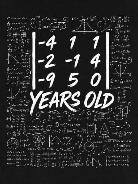 25. Jubiläum. Determinantenmatrix-Mathematik-Nerd lustig