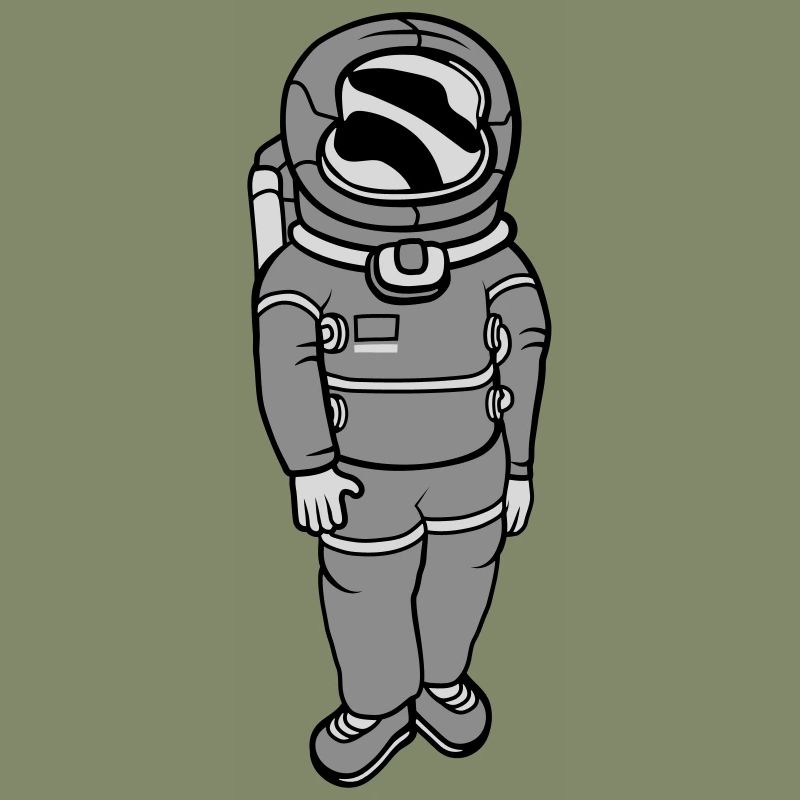 Weightless astronaut space