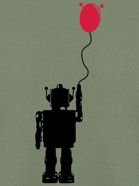 Roboterluftballon Hinten