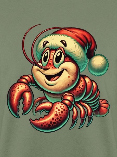 Weihnachtshummer Mit Mütze