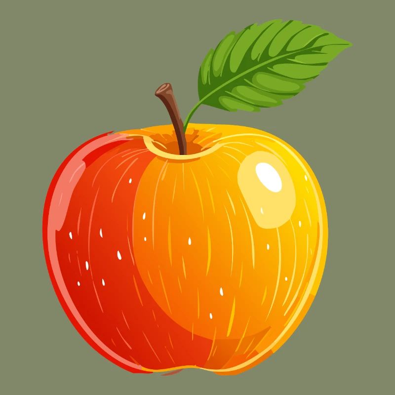 Apple Apple Fruit Fruit Fruits Drawing