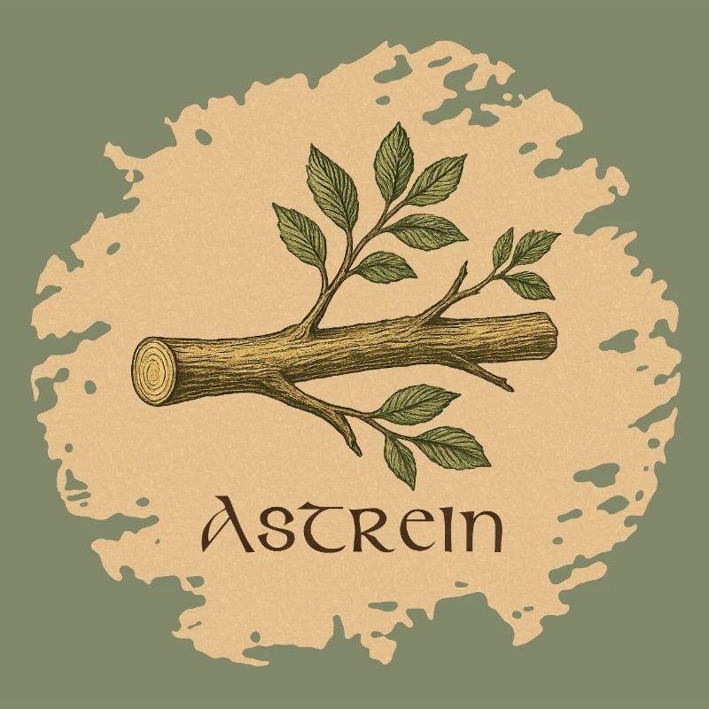 Astrein (Spruch mit Illustration)