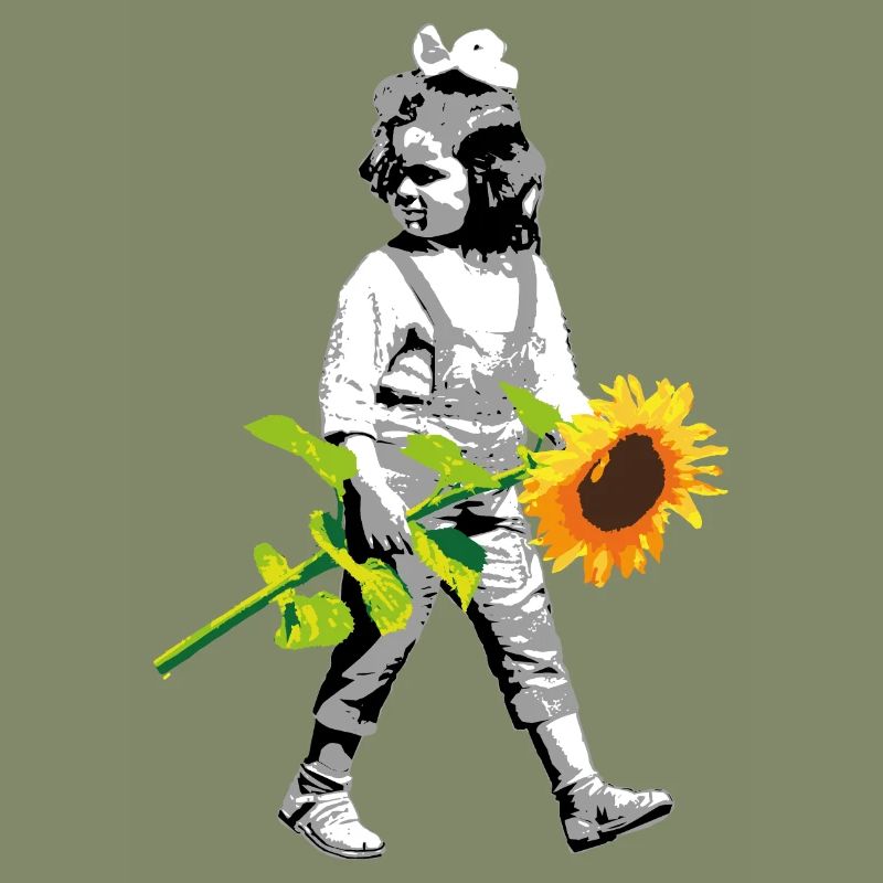 Blumenkind | Mädchen mit Sonnenblume