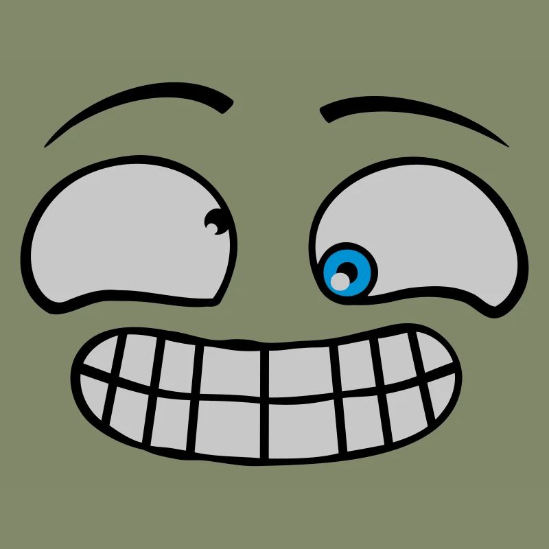 Freches Grimasse Gesicht