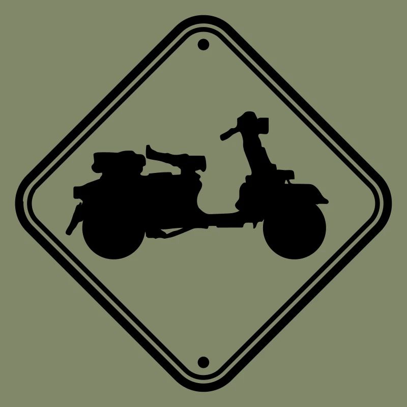 note sign scooter caution zone danger clipart