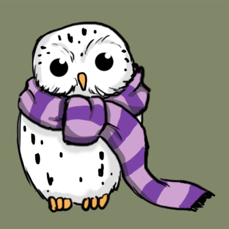 Schneeeule Lila