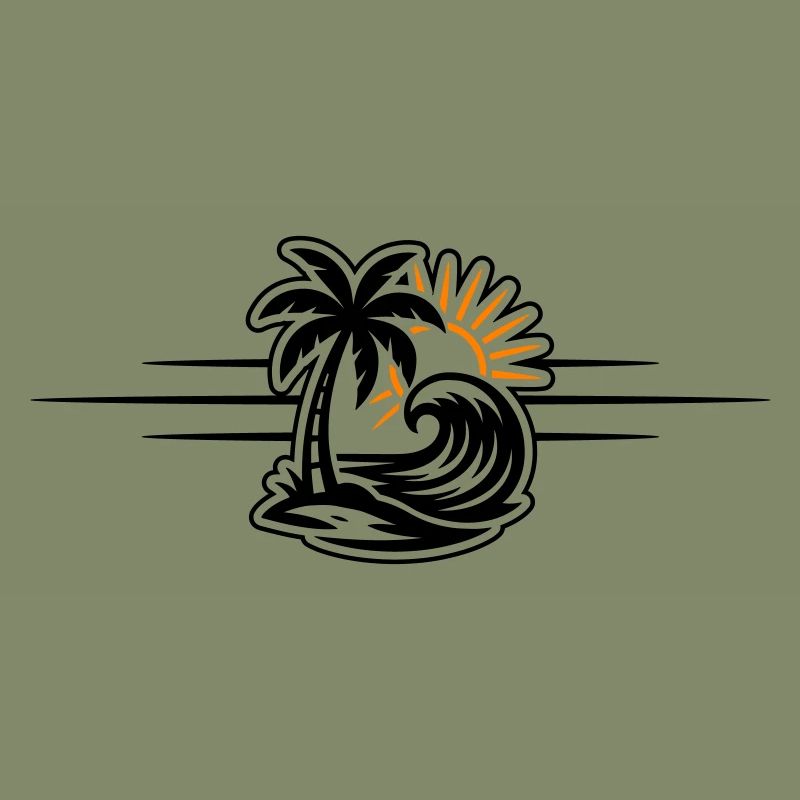 Insel Sommer Palme