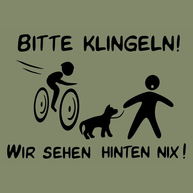 Bitte klingeln! Radfahrer-Hund