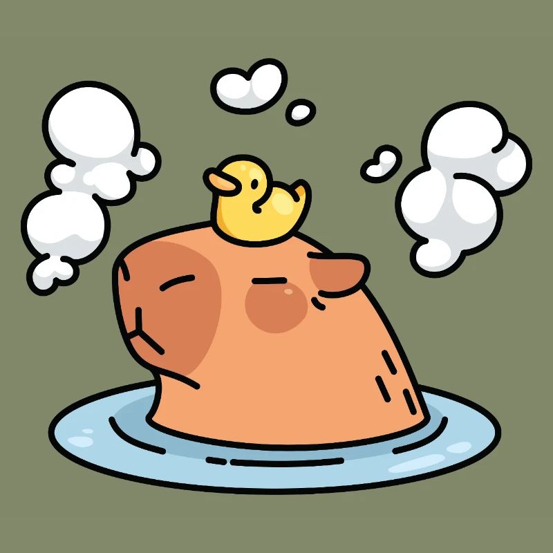 Capybara Relax Bath, Capybara Spa Day