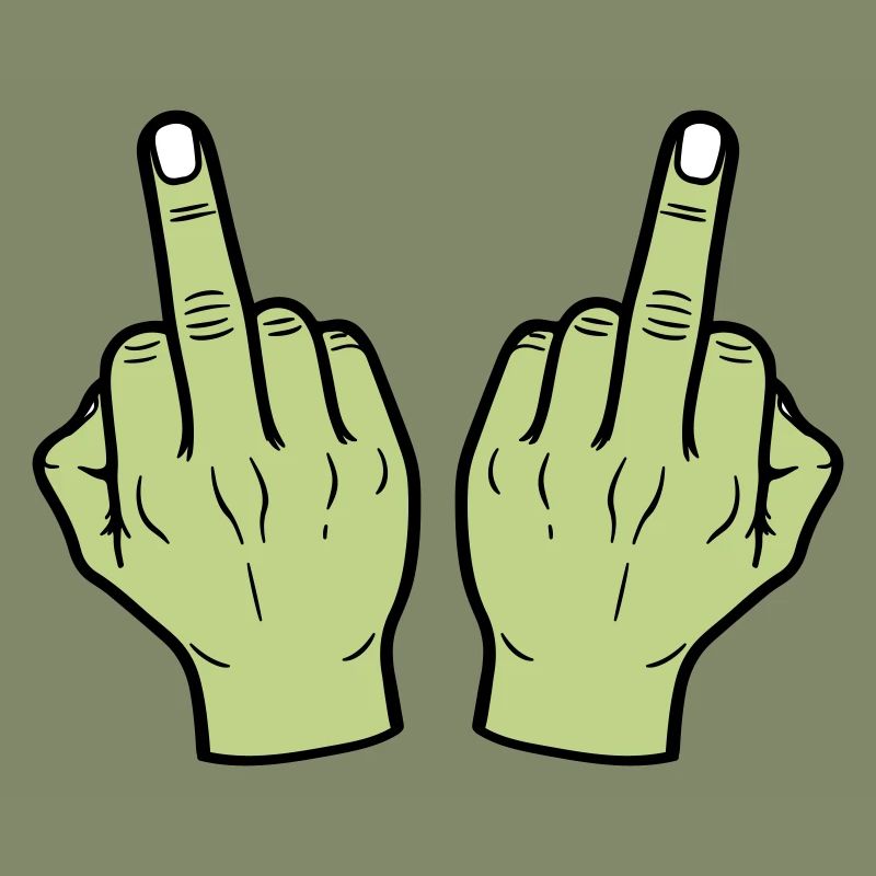 Mittelfinger Hand