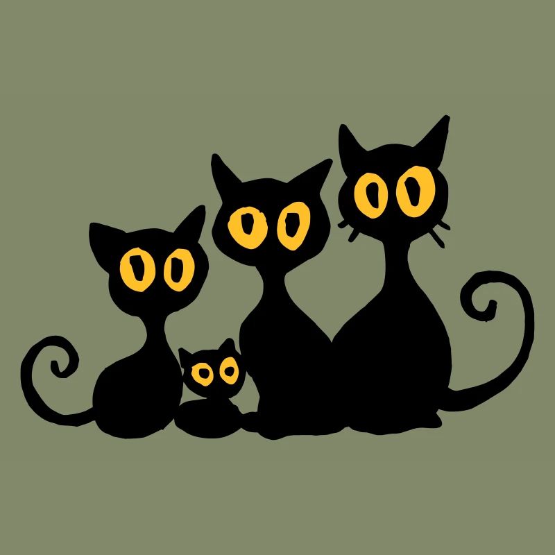 Schwarze Katzen